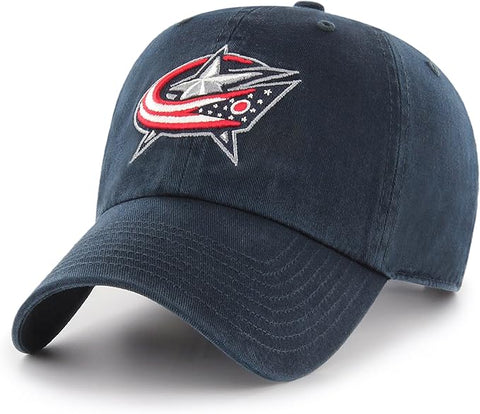 Columbus Blue Jackets OTS NHL Challenger Clean Up Navy Hat Cap Men's Adjustable