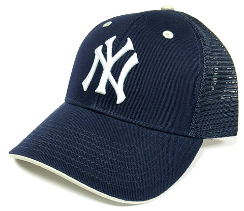 New York Yankees MLB MVP 1909 Cooperstown Vintage Throwback Navy Blue Mesh Hat Cap Men's Snapback Adjustable