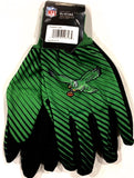 Philadelphia Eagles NFL Green Throwback Retro Utility Work Football Gloves Adult