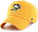 Pittsburgh Penguins NHL '47 Yellow Clean Up Relaxed Dad Hat Cap Men's Adjustable