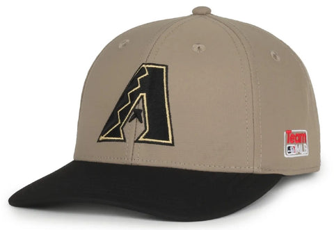 Arizona Diamondbacks MLB OC Sports City Connect Khaki Black Hat Cap Adult Snapback
