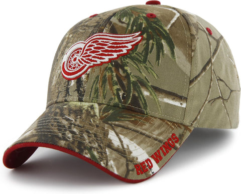 Detroit Red Wings NHL Fan Favorite MVP Frost RealTree Camo Hat Cap Adult Men's Adjustable
