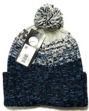 New York Yankees Cascade Navy Blue Cuff Pom Knit Hat Cap Adult Winter Beanie