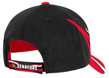 Ottawa Senators NHL Reebok Black 599Z Red Stripe Hat Cap Adult Men's Adjustable