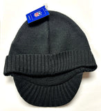 Washington Redskins NFL Reebok Black Visor Knit Billed Hat Cap Beanie Adult