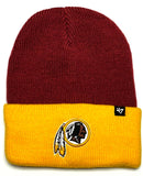 Washington Redskins NFL '47 Two Tone Brain Freeze Cuff Knit Hat Cap Adult Beanie