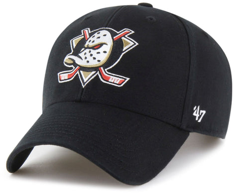 Anaheim Ducks NHL '47 MVP Legend Black Structured Hat Cap Adult Men's Adjustable