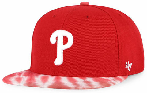 Philadelphia Phillies MLB '47 Red Truckin Captain Tie-Dye Hat Cap Men's Snapback