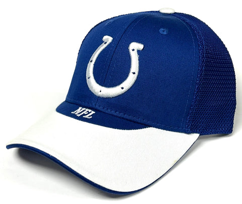 Indianapolis Colts NFL Vintage White Blue Mesh Hat Cap Adult Men's Adjustable