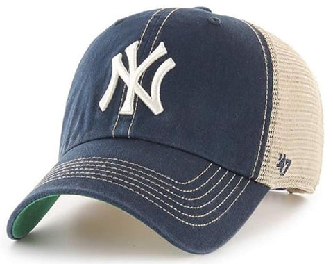 New York Yankees MLB '47 Trawler Clean Up Trucker Hat Cap Adult Men's Adjustable