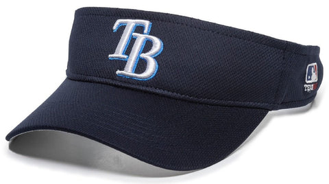 Tampa Bay Rays Navy Blue Mesh Golf Visor Hat Cap Adult Men's Adjustable