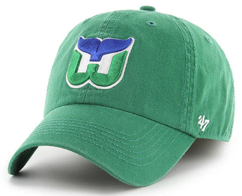 Hartford Whalers NHL '47 Franchise Vintage Green Hat Cap Men's Fitted Large - L