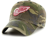 Detroit Red Wings NHL '47 Camo Clean Up Relaxed Hat Cap Adult Men's Adjustable