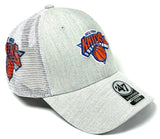 New York Knicks NBA '47 Gray Grantview Contender Mesh Stretch Hat Cap Men's OSFA