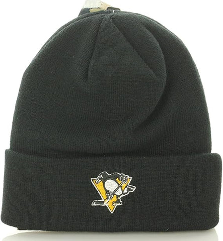 Pittsburgh Penguins NHL Zephyr Black Cuffed Knit Hat Skull Cap Adult Beanie