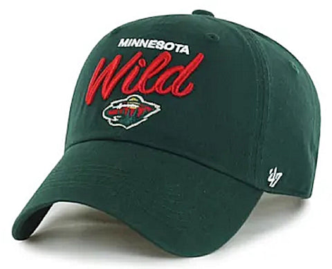 Minnesota Wild NHL '47 Phoebe Green Clean Up Relaxed Hat Cap Adult Women's Adjustable