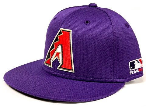 Arizona Diamondbacks MLB OC Sports Q3 Purple Flat Hat Cap Adult Men's Adjustable
