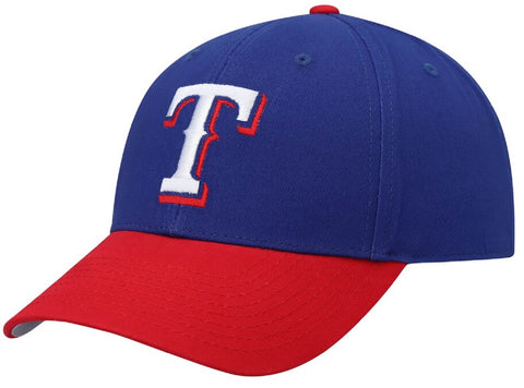 Texas Rangers MVP Basic Two Tone Blue Red Hat Cap Adult Men's Adjustable