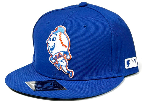 New York Mets MLB OC Sports Elite Mr. Met Blue Vintage Hat Cap Mens Fitted 7 5/8