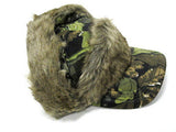 Camouflage Camo Trooper Trapper Night Faux Fur Visor Hat Winter Cap Hunting