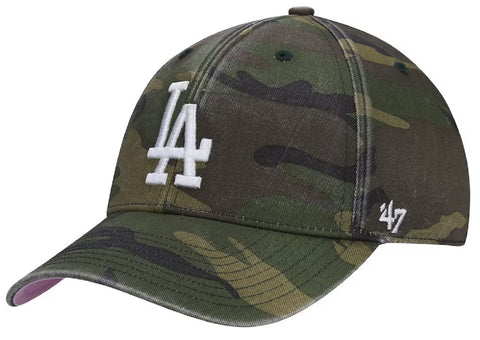 Los Angeles Dodgers MLB '47 Camo Legend Pink Undervisor Hat Cap Adult Snapback