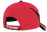 Detroit Red Wings NHL Reebok Red 599Z Black Stripe Hat Cap Adult Men's Adjustable