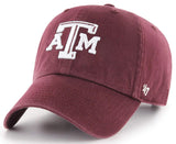 Texas A&M Aggies NCAA '47 Clean Up Maroon Dad Hat Cap Adult Adjustable
