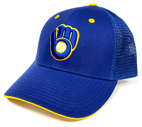 Milwaukee Brewers MLB 1978 MVP Cooperstown Vintage Throwback Blue Mesh Hat Cap Men's Snapback Adjustable