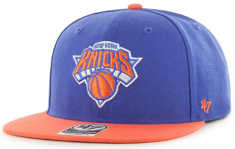 New York Knicks NBA '47 No Shot Captain Flat Two Tone Hat Cap Men's Snapback