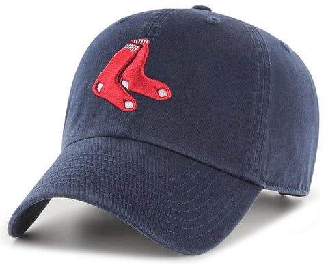 Boston Red Sox Fan Favorite Clean Up Alternate Navy Blue Hat Cap Adult Men's Adjustable