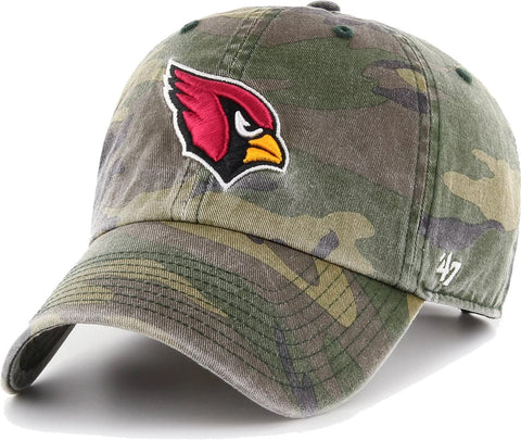 Arizona Cardinals NFL '47 Camo Clean Up Relaxed Dad Hat Cap Adult Men's Adjustable