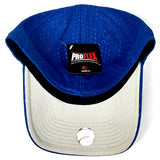 New York Mets MLB OC Sports Round Logo Vintage Blue Hat Cap Flex Stretch Fit S/M