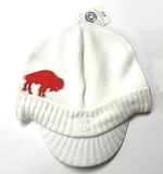 Buffalo Bills NFL Reebok Throwback White Visor Knit Billed Hat Cap Beanie Adult