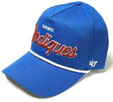 Quebec Nordiques NHL '47 Blue Raz Vintage Hitch Rope Hat Cap Adult Snapback Adjustable