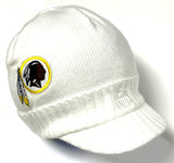 Washington Redskins NFL Reebok White Visor Knit Billed Hat Cap Beanie Adult