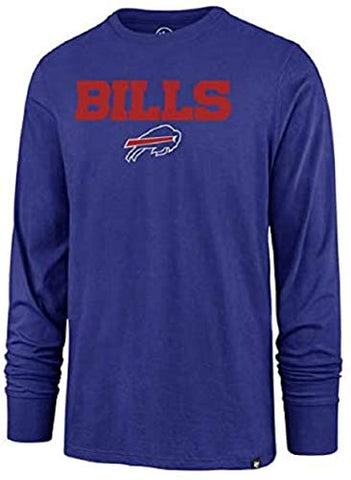 Buffalo Bills NFL '47 Blue Pregame Super Rival Long Sleeve Shirt Men's Medium M