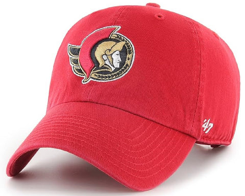 Ottawa Senators NHL '47 Red Clean Up Relaxed Dad Hat Cap Adult Men's Adjustable