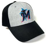 Miami Marlins MVP Fan Favorite Black Gray Mass Essential Hat Cap Adult Men's Adjustable