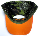 Hunting Deer & Drinking Beer Two Tone Blaze Orange Bill Camo Camouflage Hat Cap Hunter Adult Men's Adjustable