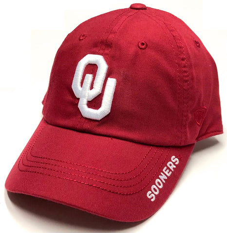 Oklahoma Sooners NCAA TOW Red Relaxed Slouch Fit Hat Cap Adult Adjustable