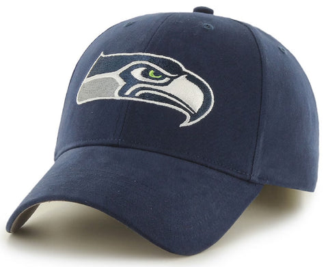 Seattle Seahawks NFL Fan Favorite MVP Basic Navy Blue Hat Cap Adult Adjustable