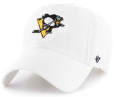 Pittsburgh Penguins NHL '47 Clean Up White Relaxed Fit Hat Cap Adult Men's Adjustable