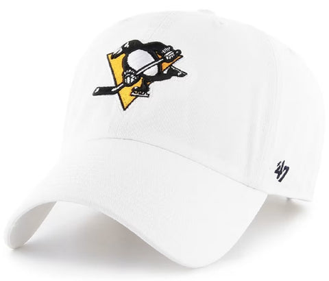 Pittsburgh Penguins NHL '47 Clean Up White Relaxed Fit Hat Cap Adult Men's Adjustable