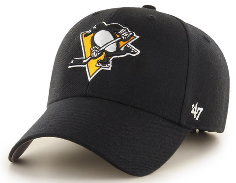 Pittsburgh Penguins NHL '47 MVP Black Structured Hat Cap Adult Men's Adjustable