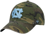 North Carolina Tar Heels NCAA '47 Camo Clean Up Hat Cap Adult Men's Adjustable