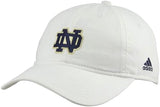 Notre Dame Fighting Irish NCAA Adidas White Slouch Dad Hat Cap Adult Adjustable