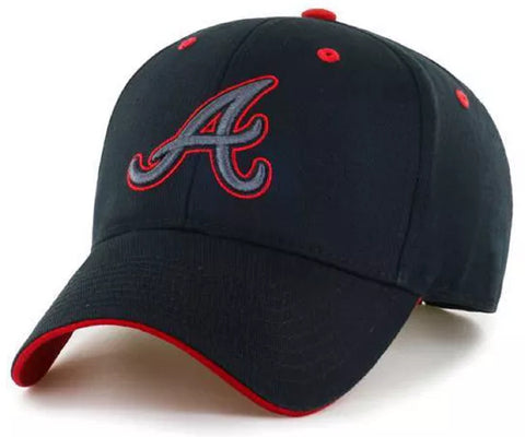 Atlanta Braves MLB Fan Favorite Black Tonal Money Maker Hat Cap Adult Adjustable