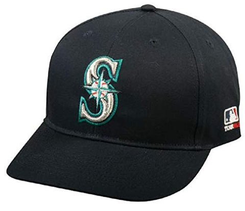 OC Sports MLB-300 MLB Cotton Twill Baseball Cap - Seattle Mariners Home & Road Navy / 6 7/8" - 7 1/2"