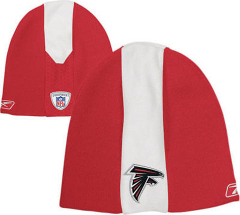 Atlanta Falcons NFL Reebok Sideline Hat Cap Skunk Knit Winter Ski Beanie Red