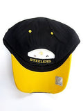 Pittsburgh Steelers NFL Team Apparel Swirl Design Hat Cap White Crown Black OSFA